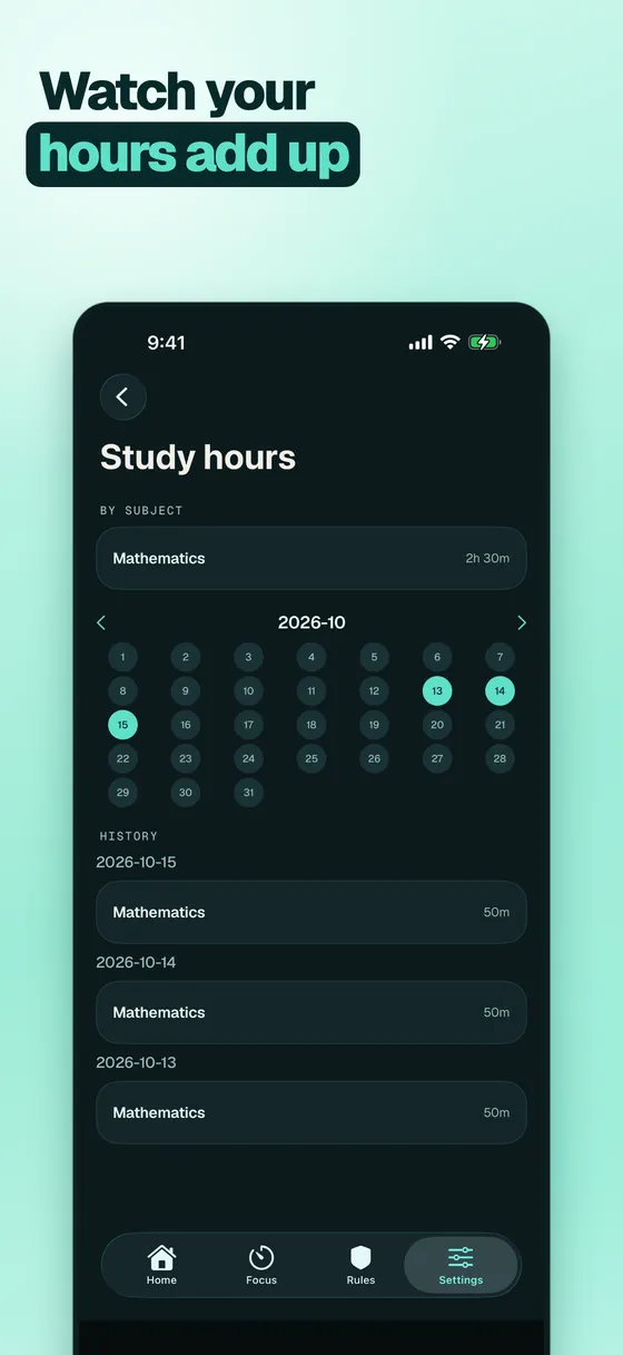 Focus hours adding up